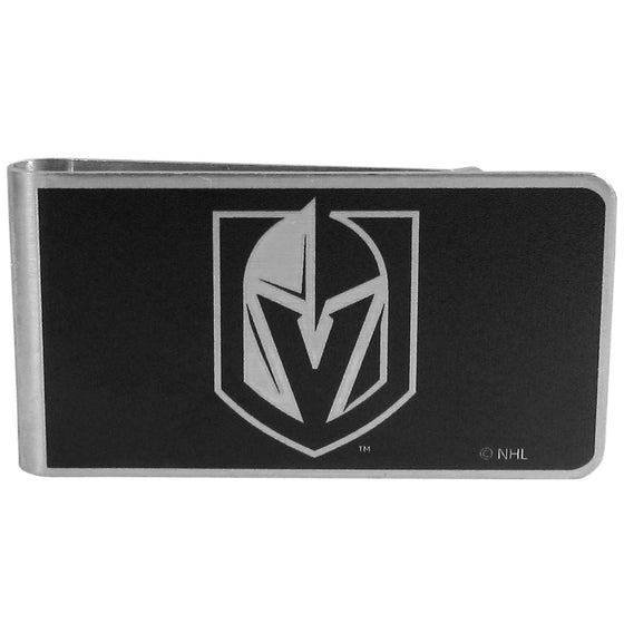 Las Vegas Golden Knights Black and Steel Money Clip