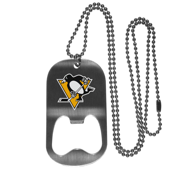 Pittsburgh Penguins Bottle Opener Tag Necklace