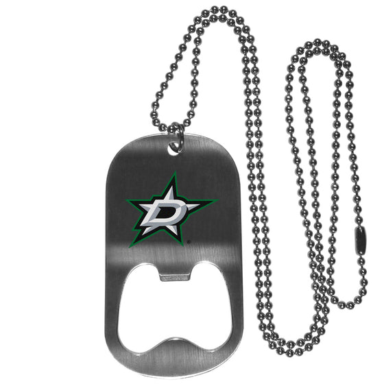 Dallas Stars??? Bottle Opener Tag Necklace