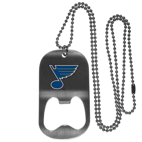 St. Louis Blues Bottle Opener Tag Necklace