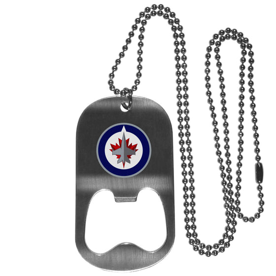 Winnipeg Jets??? Bottle Opener Tag Necklace