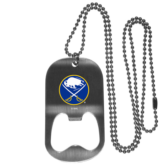 Buffalo Sabres Bottle Opener Tag Necklace