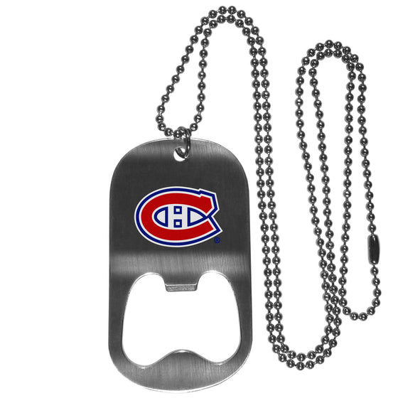 Montreal Canadiens Bottle Opener Tag Necklace