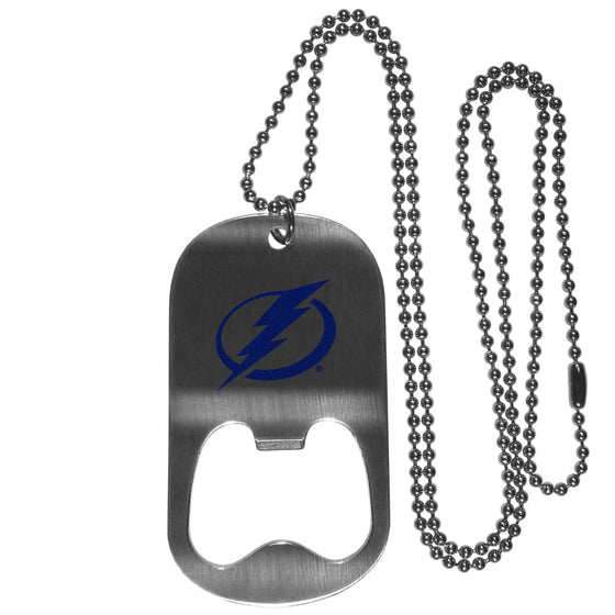 Tampa Bay Lightning Bottle Opener Tag Necklace