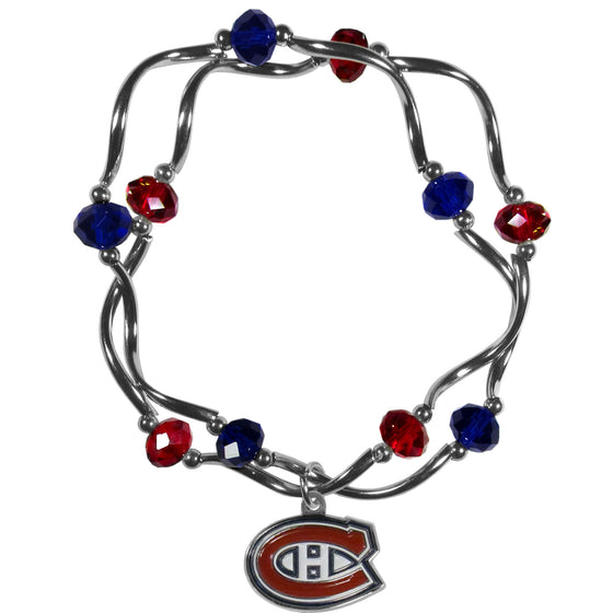 Montreal Canadiens Crystal Bead Bracelet