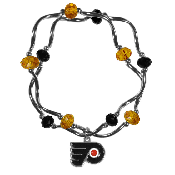 Philadelphia Flyers Crystal Bead Bracelet