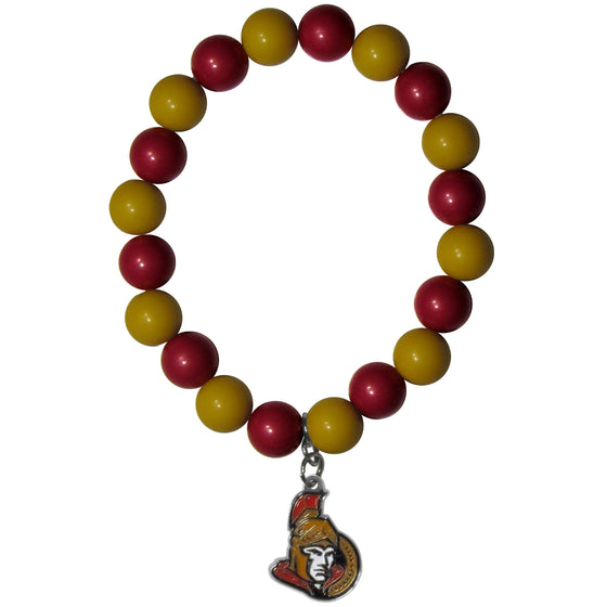 Ottawa Senators Fan Bead Bracelet