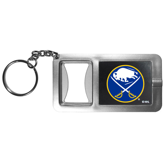 Buffalo Sabres Flashlight Key Chain with Bottle Opener