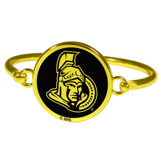 Ottawa Senators Gold Tone Bangle Bracelet