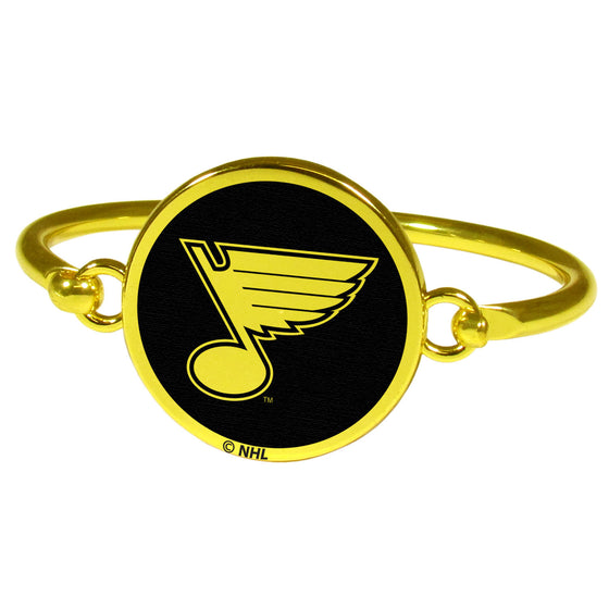 St. Louis Blues Gold Tone Bangle Bracelet