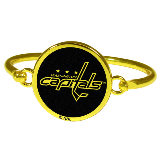 Washington Capitals Gold Tone Bangle Bracelet