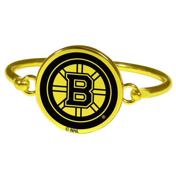 Boston Bruins Gold Tone Bangle Bracelet