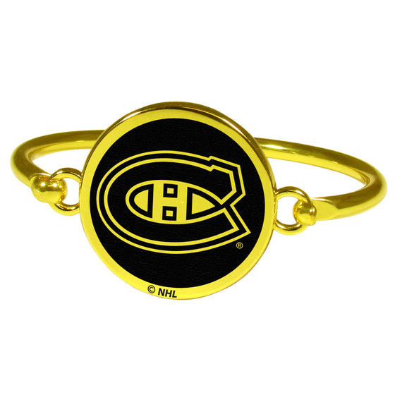 Montreal Canadiens Gold Tone Bangle Bracelet