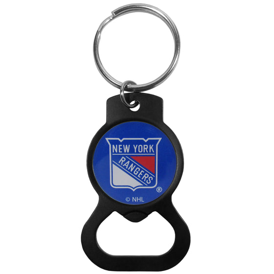 New York Rangers Bottle Opener Key Chain, Black