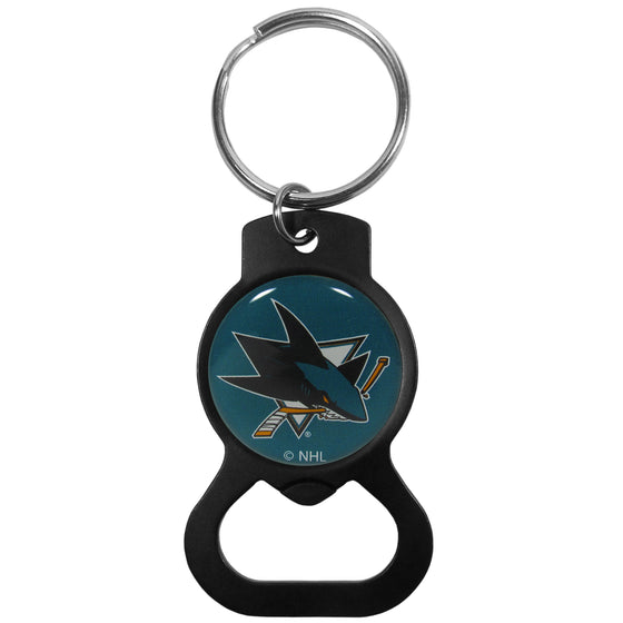 San Jose Sharks Bottle Opener Key Chain, Black