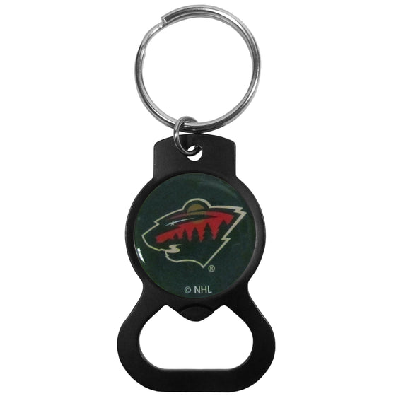 Minnesota Wild Bottle Opener Key Chain, Black