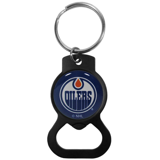 Edmonton Oilers Bottle Opener Key Chain, Black