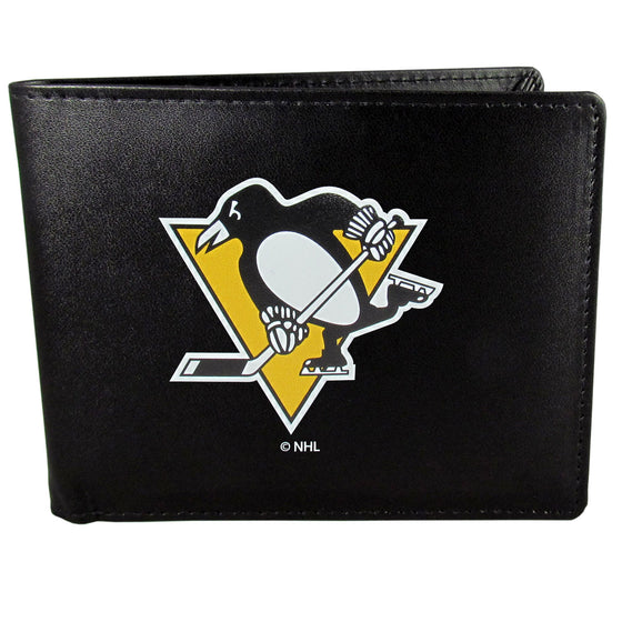 Pittsburgh Penguins Leather Bi-fold Wallet, Large Logo