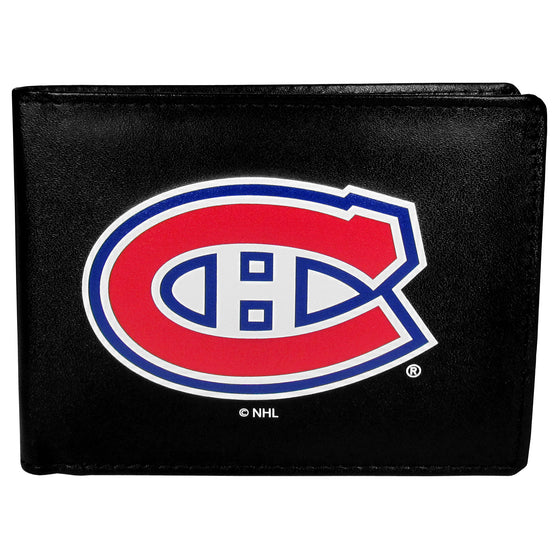 Montreal Canadiens Leather Bi-fold Wallet, Large Logo