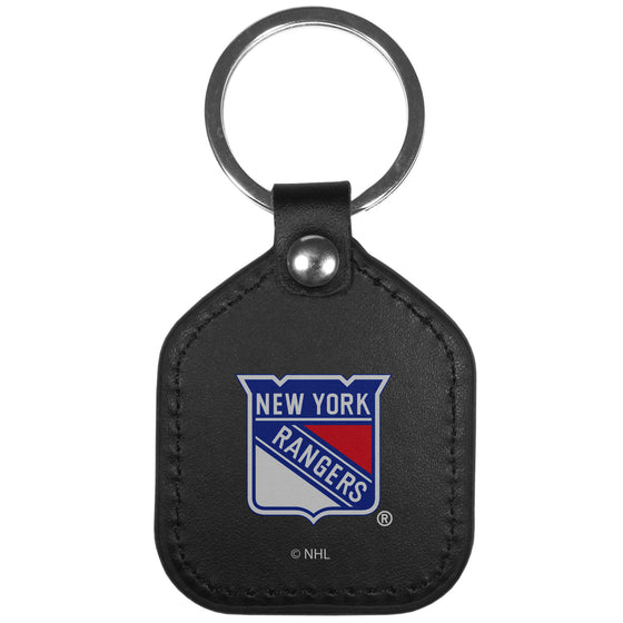 New York Rangers Leather Square Key Chains