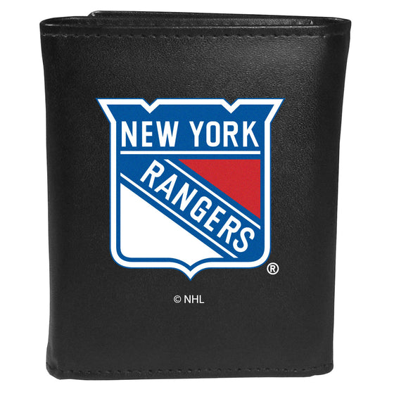 New York Rangers Leather Tri-fold Wallet, Large Logo