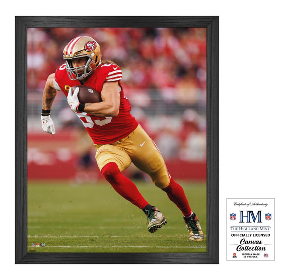 George Kittle Framed Canvas