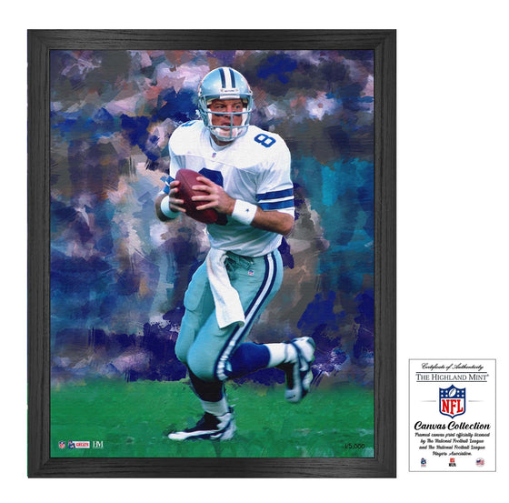 Troy Aikman Framed Canvas