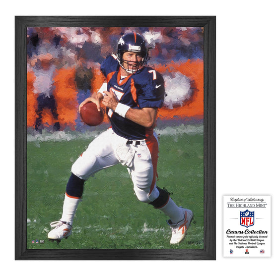 John Elway Framed Canvas