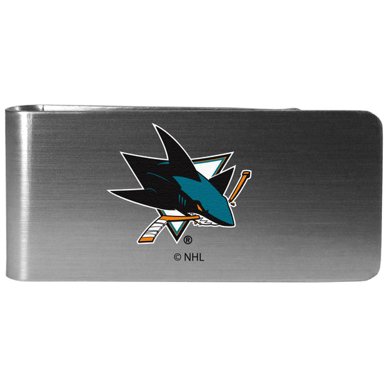 San Jose Sharks Steel Money Clip, Logo