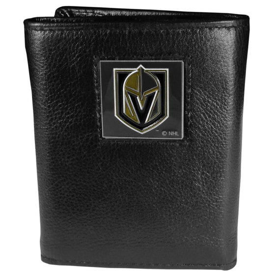 Vegas Golden Knights Leather Tri-fold Wallet