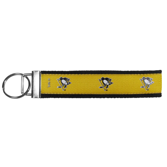 Pittsburgh Penguins Woven Wristlet Key Chain