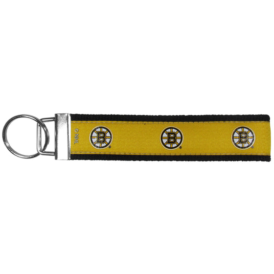 Boston Bruins Woven Wristlet Key Chain