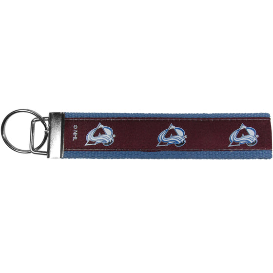 Colorado Avalanche Woven Wristlet Key Chain