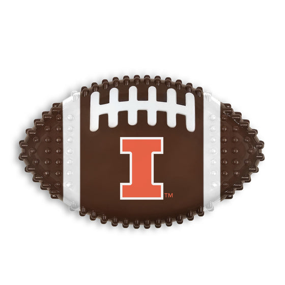 ILLINOIS HARD NYLON FOOTBALL CHEW TOY