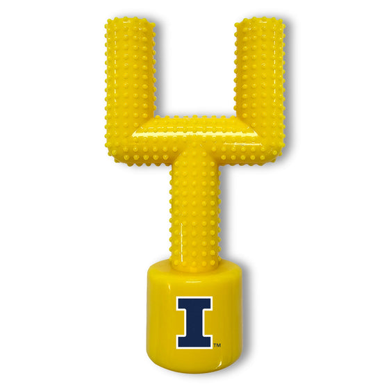 ILLINOIS HARD NYLON GOAL POST CHEW TOY