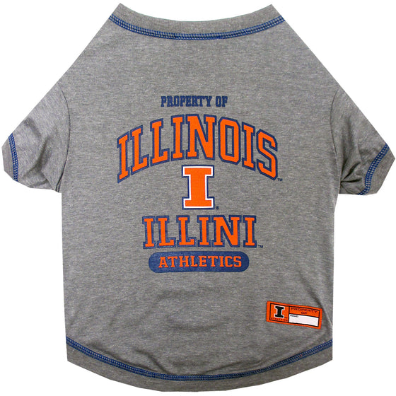 Illinois Fighting Illini Dog Tee Shirt Pets First