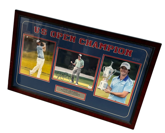 Rory McIlroy Signed & Framed US Open Photo Collage - JSA COA - 757 Sports Collectibles