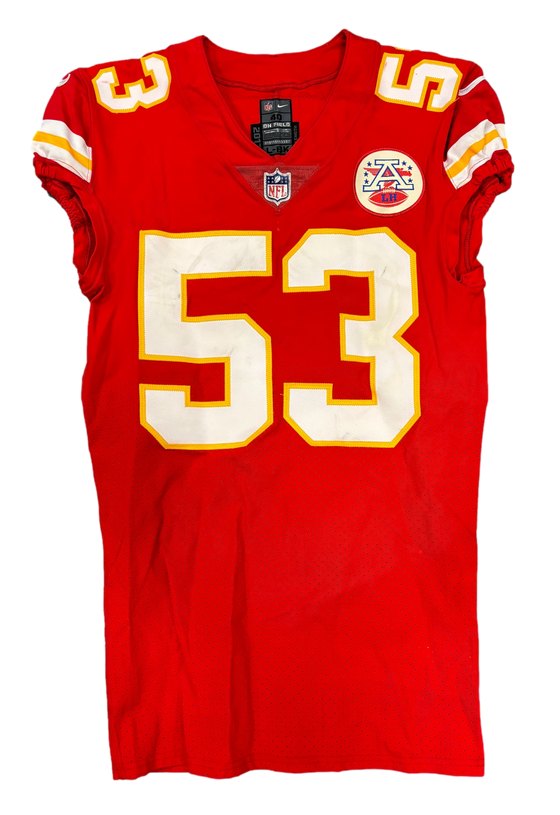 Kansas City Chiefs Ramik WIlson 2017 Game Used Game Worn Jersey