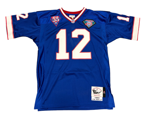 Buffalo Bills Jim Kelly Signed Autograph Mitchell & Ness Jersey Fanatics COA