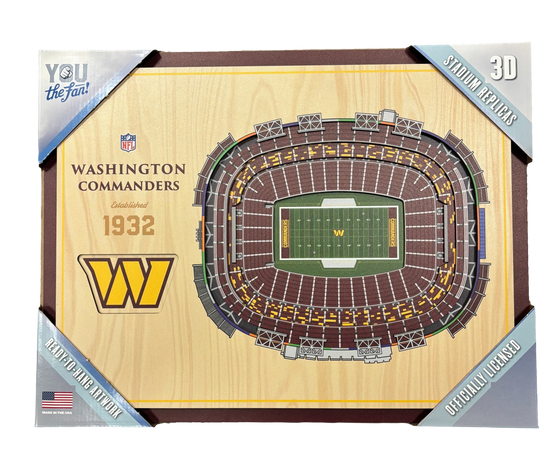 Washington Commanders 5-Layer 17" x 13" StadiumViews 3D Wood Wall Art