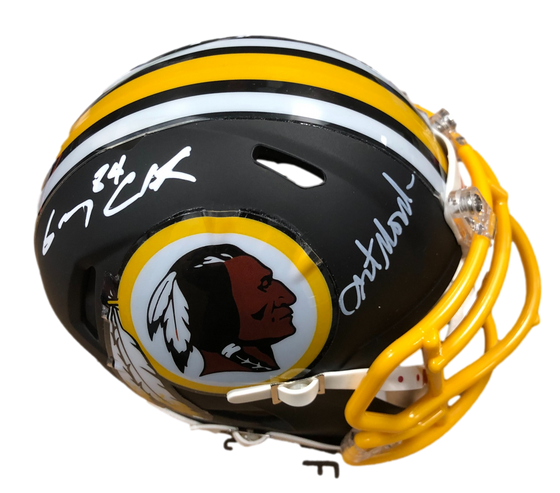 Washington Commanders Art Monk, Gary Clark, Ricky Sanders Posse Signed Auto Custom Matte Mini Helmet - JSA W COA - 757 Sports Collectibles