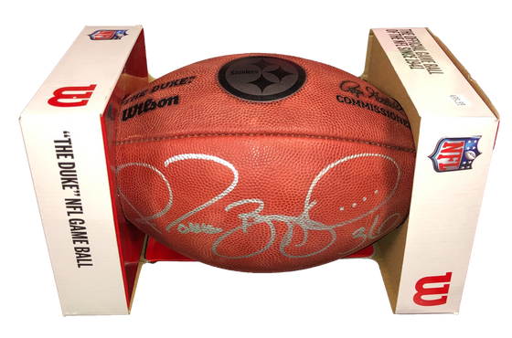 Pittsburgh Steelers Jerome Bettis Signed Auto Limited Edition Carbon Fiber NFL Football - JSA W COA - 757 Sports Collectibles