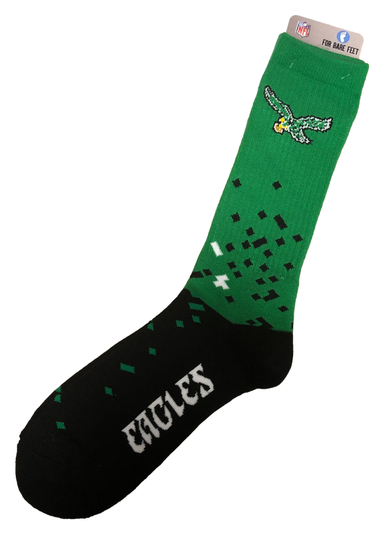 Philadelphia Eagles Throwback Vintage Spray Zone Retro Socks - Large - 757 Sports Collectibles