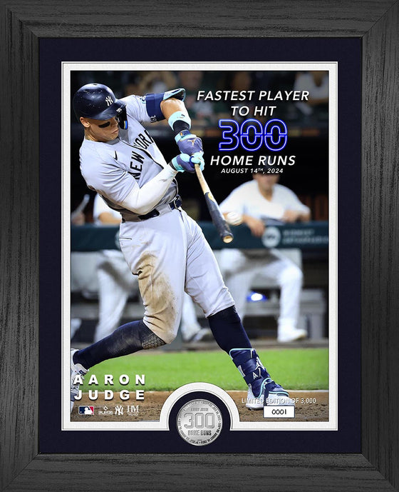 Aaron Judge 300th Career Home Run Silver Coin Photo Mint