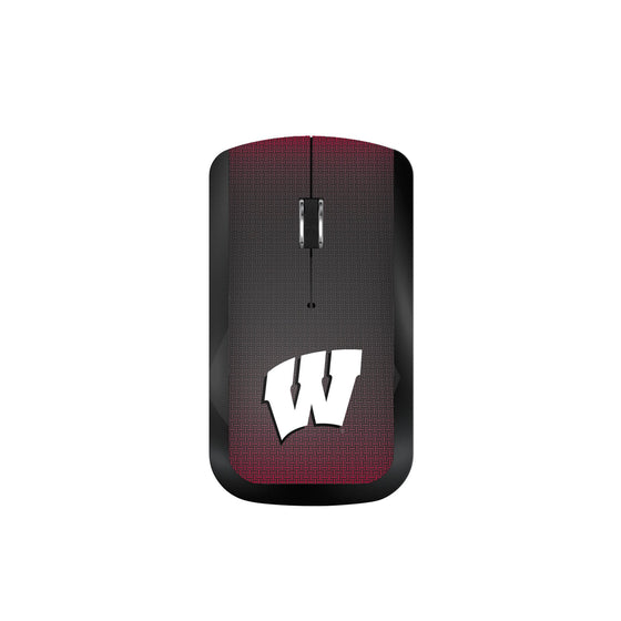 Wisconsin Badgers Linen Wireless Mouse-0