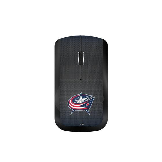 Columbus Blue Jackets Linen Wireless Mouse-0