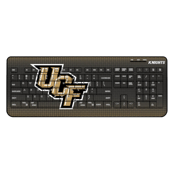Central Florida Golden Knights Linen Wireless USB Keyboard-0