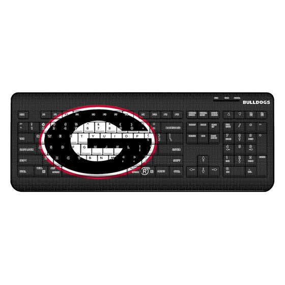 Georgia Bulldogs Linen Wireless USB Keyboard-0