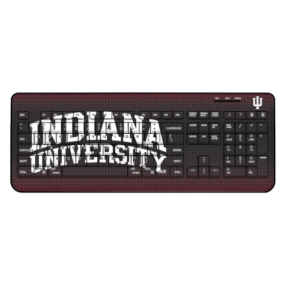 Indiana Hoosiers Linen Wireless USB Keyboard-0