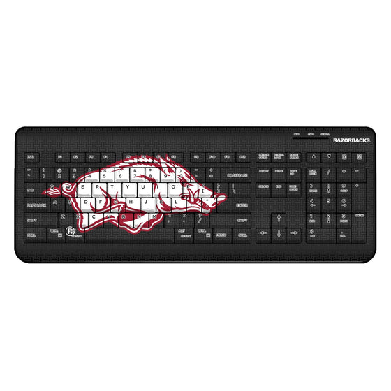 Arkansas Razorbacks Linen Wireless USB Keyboard-0